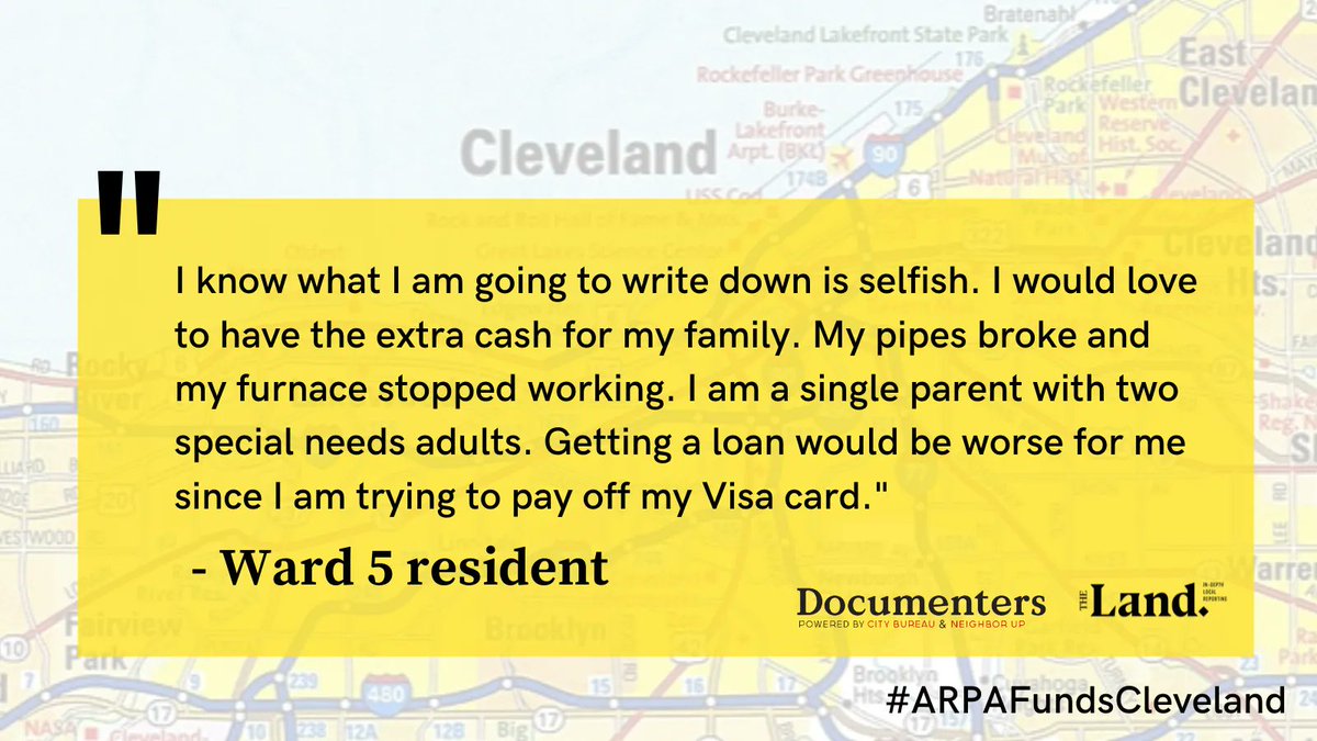 See how fellow community members hope the city spends our #ARPAFundsCleveland money.