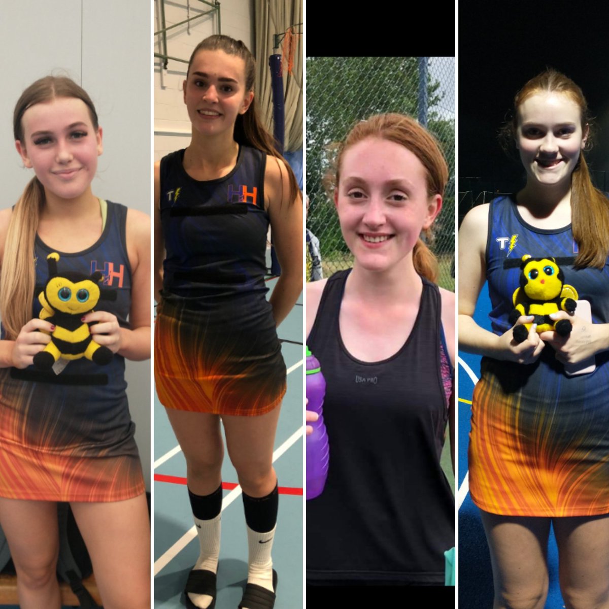 🐝 Humphrey's players of the match for this week go to Lili Andrews for the Blues, Caitlin Hellen for the Oranges, Ellie P for the Flames and Imogen Roberts for the Royals! Well done all! #smashingit #humphreyhornet 🐝