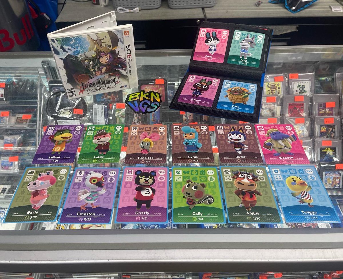 bklynvideogames's tweet photo. #amiibocards Now Available #amiibo #animalcrossing #animalcrossingnewhorizons #3dsgame #etrianodysseyuntold2 #retroshop #brooklynvideogames #bvg https://t.co/uaV7ZX7ejF