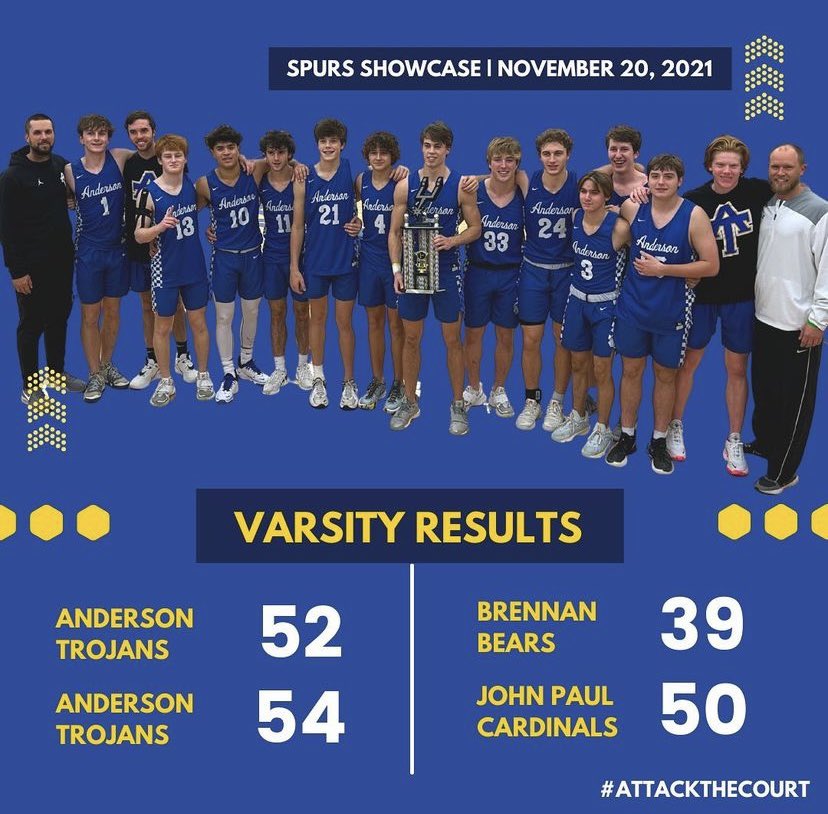 Anderson Men's Basketball (@ahstrojanhoops) on Twitter photo After a rough start, Trojans get it going and win 4 in a row to clinch the Silver Bracket Championship at the Spurs Invitational. Thank you <a href="/spurs/">San Antonio Spurs</a> for hosting. <a href="/hoopinsider/">Hoopinsider</a> <a href="/AlamoCityHoops1/">Alamo City Hoops</a> <a href="/atx_hoops/">CAPITAL CITY HOOPS</a> <a href="/varsity_news/">Varsity News</a> <a href="/Tabchoops/">𝙏𝘼𝘽𝘾🏀📋</a> <a href="/FlxAtx/">FLX ATX</a> <a href="/AlamoCityHoops1/">Alamo City Hoops</a> After a rough start, Trojans get it going and win 4 in a row to clinch the Silver Bracket Championship at the Spurs Invitational. Thank you <a href="/spurs/">San Antonio Spurs</a> for hosting. <a href="/hoopinsider/">Hoopinsider</a> <a href="/AlamoCityHoops1/">Alamo City Hoops</a> <a href="/atx_hoops/">CAPITAL CITY HOOPS</a> <a href="/varsity_news/">Varsity News</a> <a href="/Tabchoops/">𝙏𝘼𝘽𝘾🏀📋</a> <a href="/FlxAtx/">FLX ATX</a> <a href="/AlamoCityHoops1/">Alamo City Hoops</a>