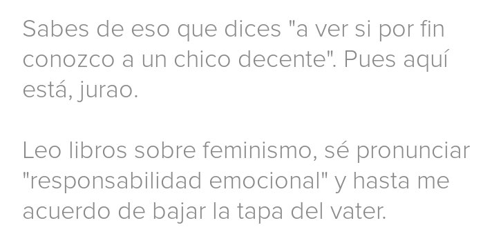 todofoba's tweet image. estas dos biografías de Tinder son lo mismo en dos lenguajes diferentes