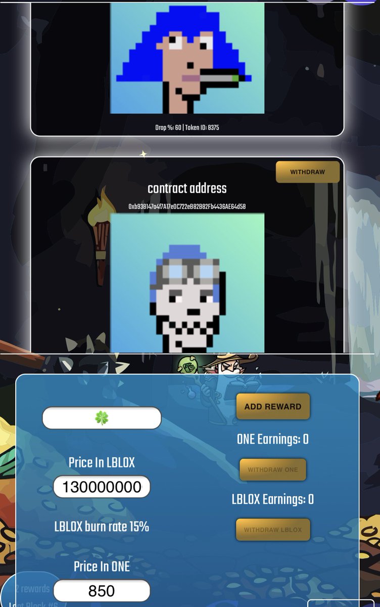 BraveNobleLord's tweet photo. Feeling 🍀 try my @LootBlocks_ 

40% chance to catch a 💀 

60% chance to catch a crazy 😜 👁 joint 🌳 lady

https://t.co/3LG30RiF8k https://t.co/UxRYTE2Dwr