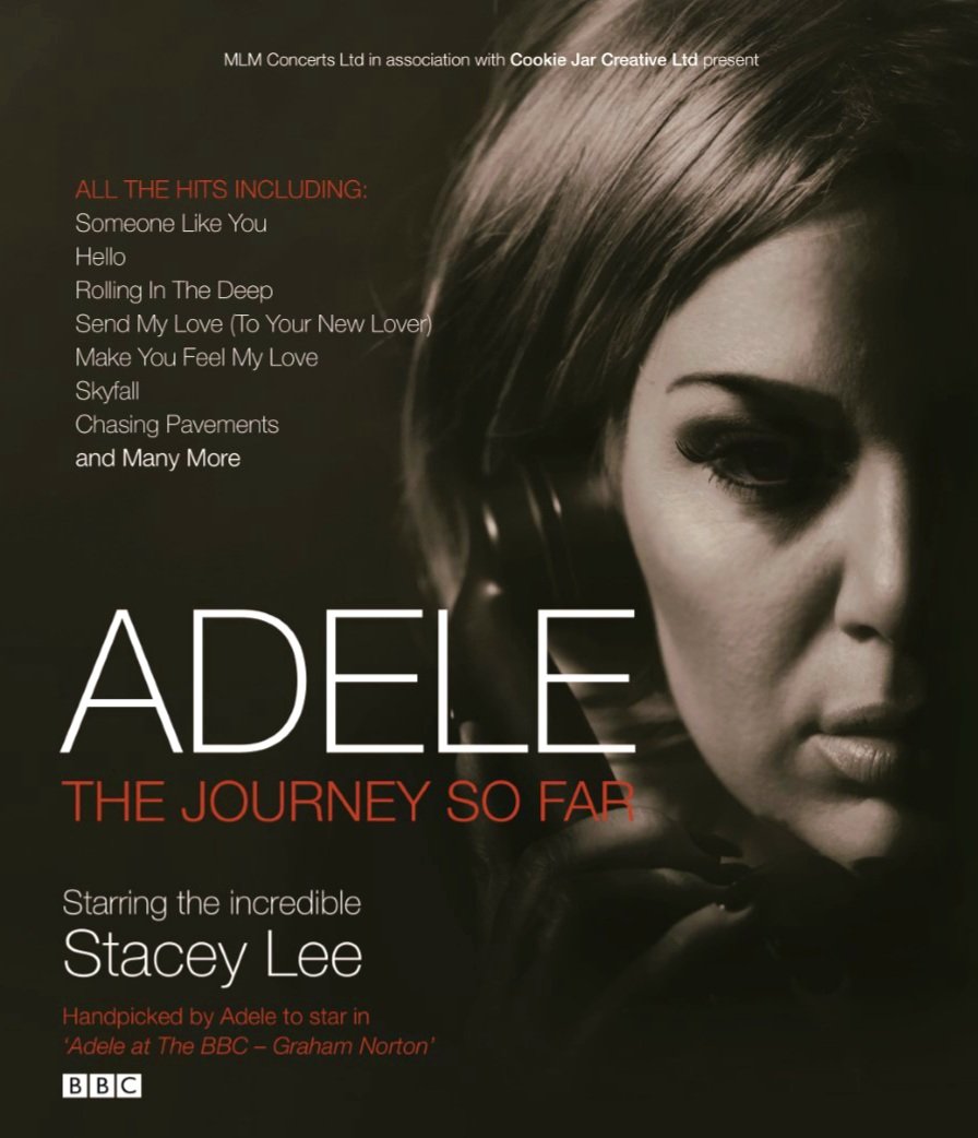 See Adele's best songs performed in #Hastings by <a href="/staceyleesinger/">Stacey Lee cuddy</a> and a brilliant band 🎶

#Adele said she has "a fabulous voice"
Fri 14 Jan 22 📆
🎫👇
bit.ly/AdeleJourneyHa… #Adele30 #Anaudiencewithadele #30 #ITV #Gig #Concert #Bexhill #Eastsussex <a href="/natallimusic/">Natalli</a> <a href="/AndrewPBlowers/">Andrew Blowers</a>
