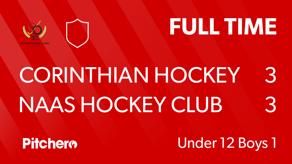 CorinthiansHock's tweet photo. FULL TIME: Corinthian Hockey Club 3 - 3 Naas Hockey Club
#CORNAA #Pitchero
https://t.co/ok4FWDP5oG https://t.co/cc7ajolyaO