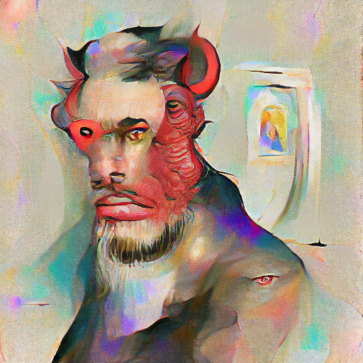 GreyHolo's tweet photo. God and the Devil Self portrait 
#AI #digitalart https://t.co/dQorIYpFip