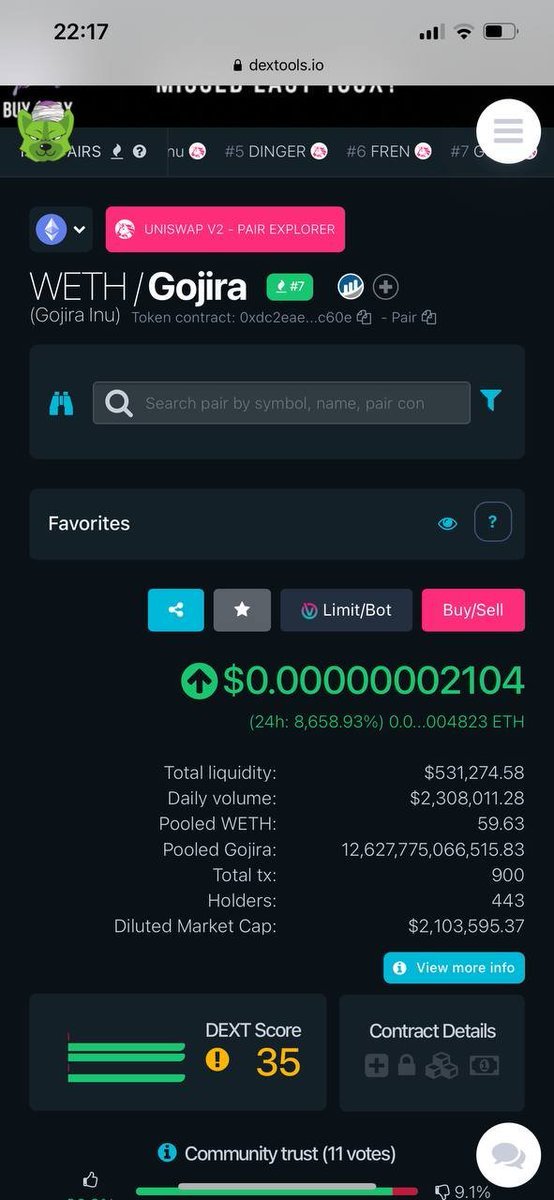 Gojira Inu tweet media