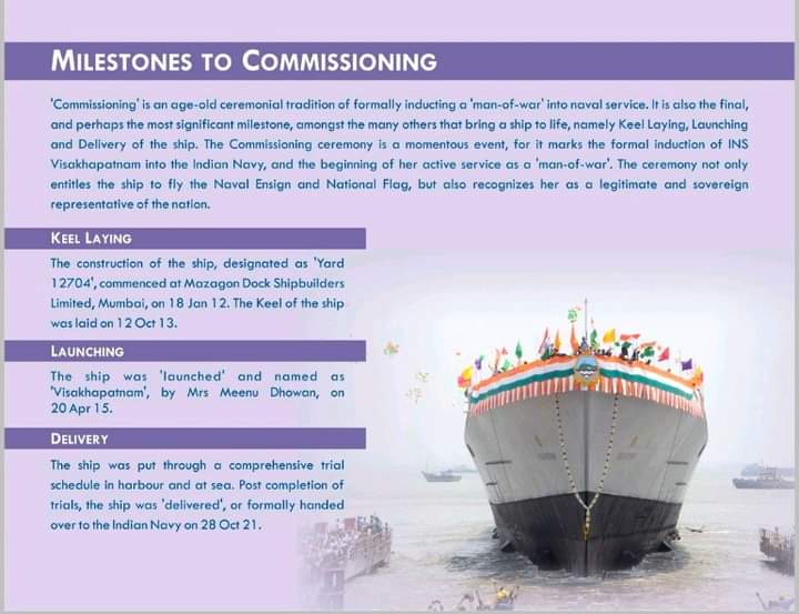 BanibrataMr's tweet photo. #WATCH | Indian Navy video on #INS #Visakhapatnam, the indigenously built guided-missile destroyer, that is all set to be commissioned by #Defence Minister Rajnath Singh. The Indian #Navy will commission the INS Visakhapatnam at the naval dockyard in #Mumbai.

#FTFMI #India https://t.co/7kQEIqPBfy