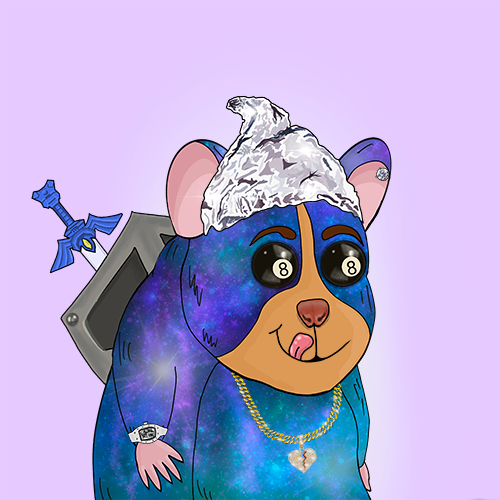 hiphamcafe's tweet photo. Somehow the Hipster Hamster Cafe NFT's randomizer produced this guy!  A hamster in a tinfoil hat that loves playing video games while breaking hearts.

#NFT #NFTcommunitiy #NFTCollectibles #NFTs https://t.co/jG7f0aOXue