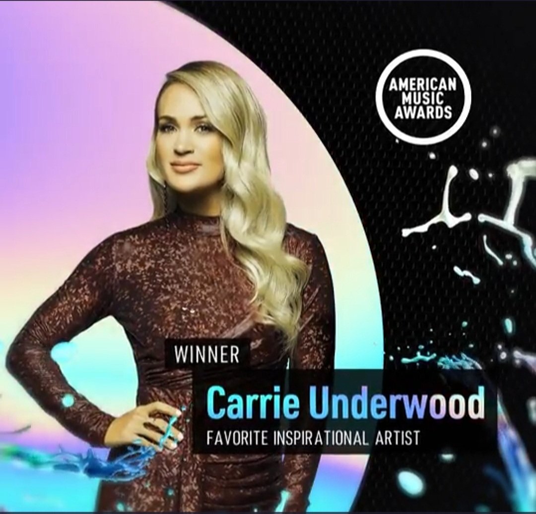ACMC_Country's tweet image. The #AmericanMusicAwards announced some early winners! @carrieunderwood wins both "Favorite Female Country Artist" and "Favorite Inspirational Artist." 

Congrats Carrie! #AMAs