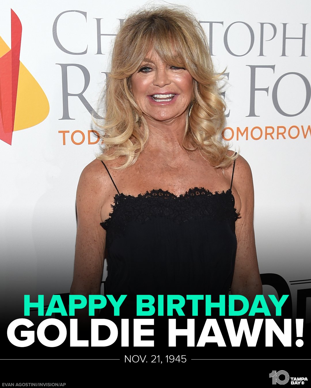 HAPPY BIRTHDAY! Actress and Oscar winner Goldie Hawn is celebrating her 76th birthday today! 