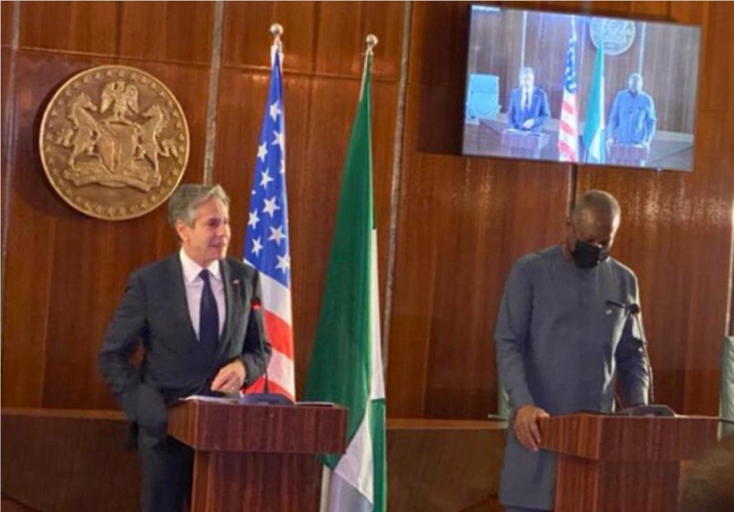 eslemanabbay's tweet photo. @SecBlinken "Let's hope Africa doesn't fall into China's debt trap"  
 
Nigerian foreign minister: "The Chinese investment presented fantastic opportunities &amp; the debt profile was sustainable"
#ChinaAfrica 
#MisGuidedUSAPolicy
#AdwaAgain  #NoMore
@ChinaEmbAddis   @ChineseEmbinUS https://t.co/0IjBmQ4Uqx