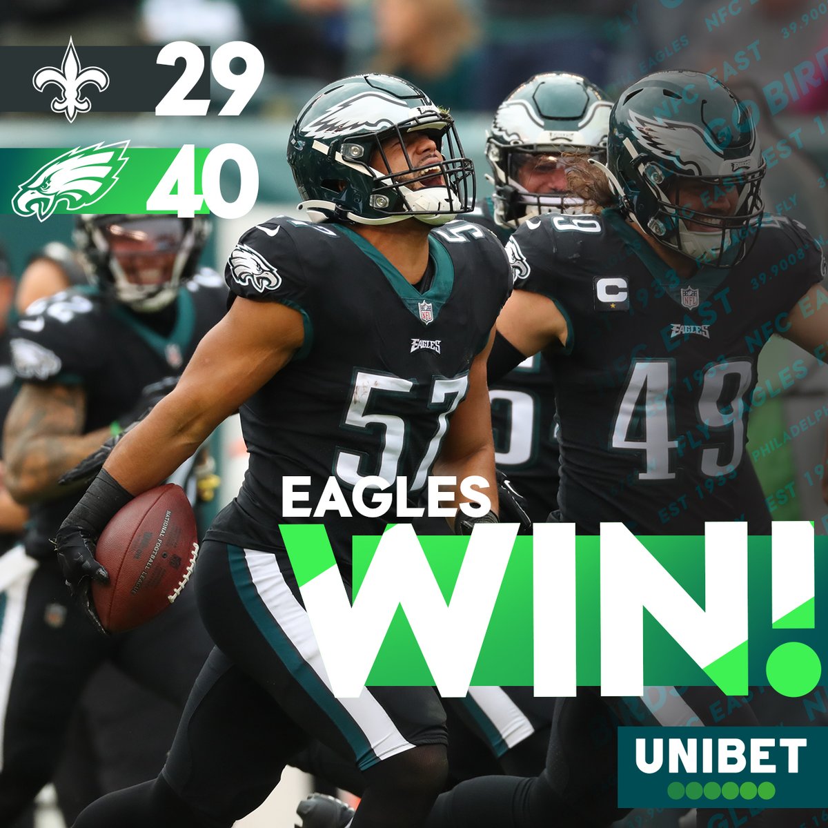 Eagles's tweet photo. When the Birds go marching in (to this W)

@UnibetUS | #FlyEaglesFly https://t.co/8PkCnlVdS7