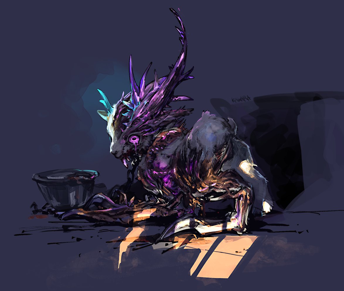 だいぶ前にお題でいただいた変異途中のシャインホーン