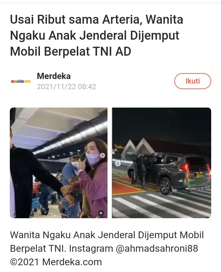 Jangan songong mbaknya yg ngaku anaknya Jenderal. Kelakuanmu ntar bisa bikin bapakmu kena masalah.😉