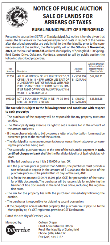 Hmasters44's tweet photo. This was my first year experiencing a tax sale.  Has anyone else been had tax sale in their municipality?#mgmt0180 https://t.co/nx523A8huU