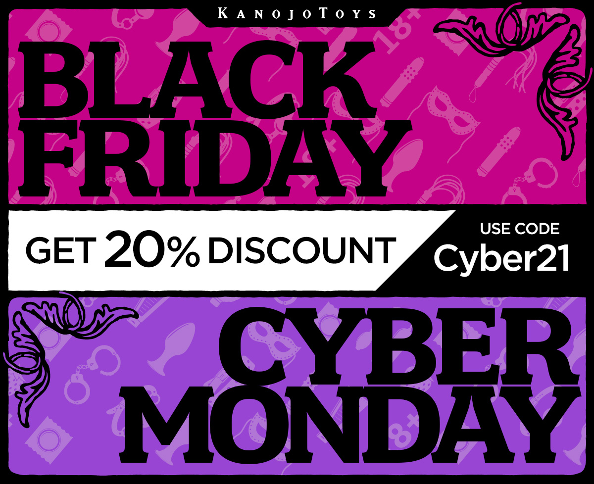Kanojo Toys on Twitter: "Black Friday and Cyber Monday sale! 20% off