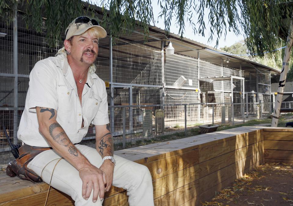 Forbes's tweet photo. Joe Exotic, “Tiger King” Gets Bump On Legal Fees With Gains In His Cryptocurrency And New Things Are Coming https://t.co/g6gQEa9Q0h https://t.co/y0ppr9jXyn