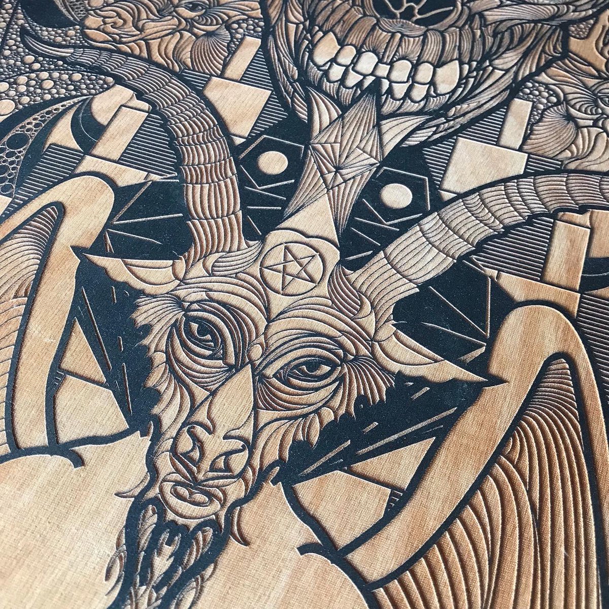 seldonhunt's tweet photo. Baphomet #Baphomet #art #engraving https://t.co/rfuOdizRBU