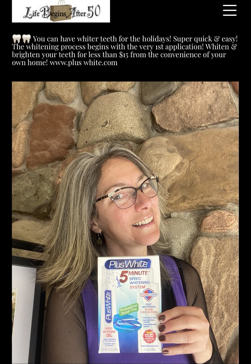 New blog post up!
LifeBeginsafter50.shop/blog #whiterteeth