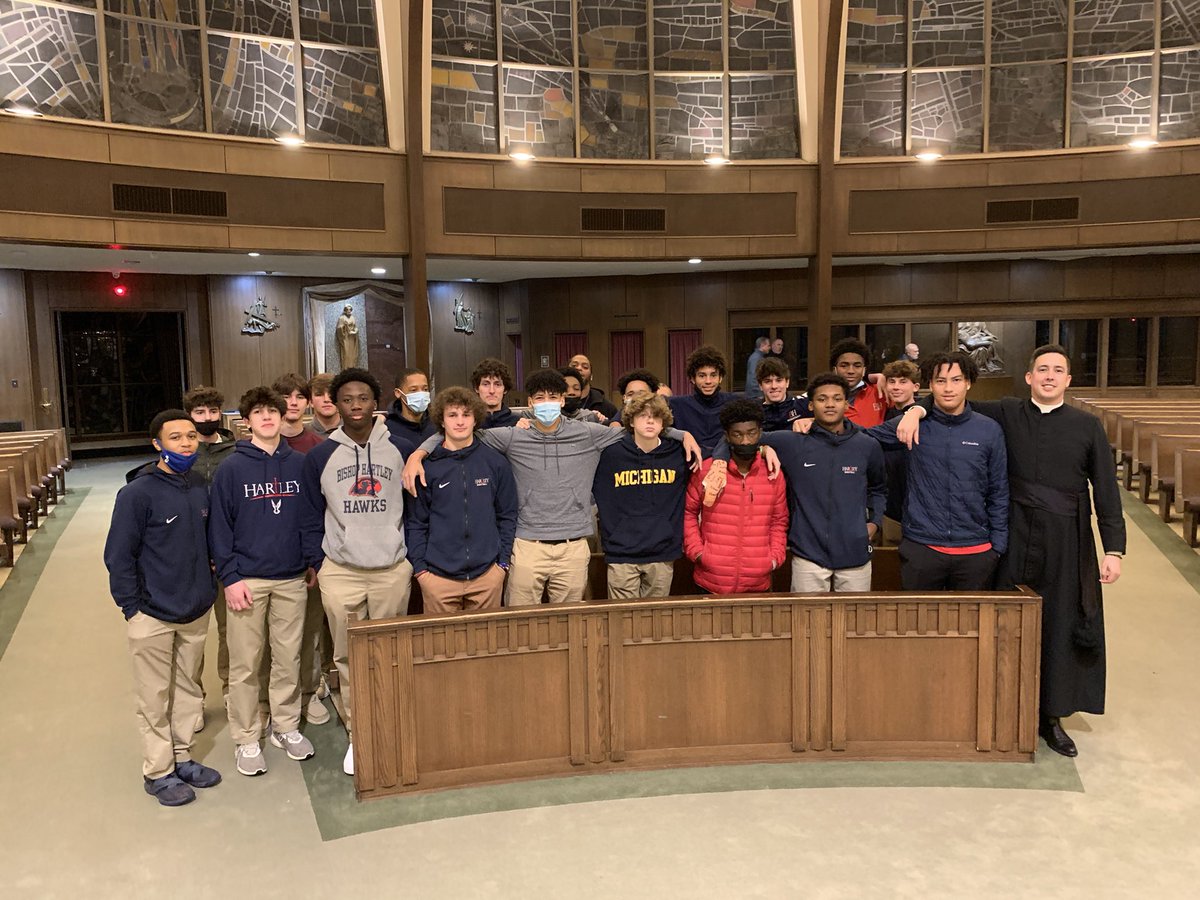 Great way to start game week and the season with CCL Rosary #FaithFirst