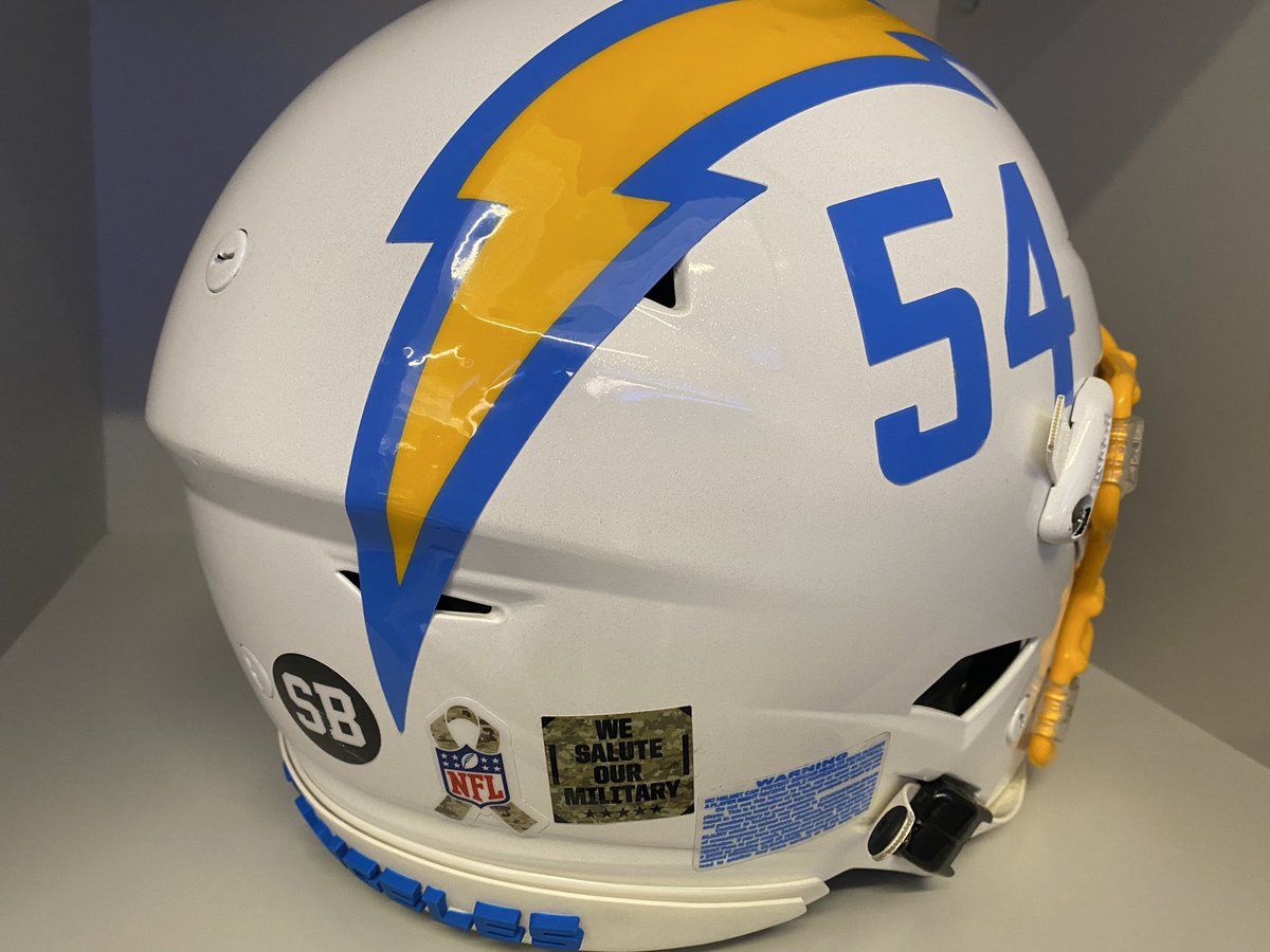 Paul Lukas on X: 'In addition to wearing camo ribbon (worn in all 'Salute  to Service' games), Chargers have added a 'We Support Our Military' decal  (just in case you weren't sure),