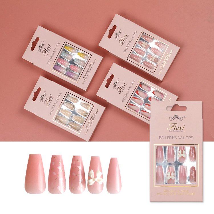 Pretty Medium ballerina nails , 30pcs per box with 36pcs nail tapes, easy for DIY #OEM #Alibaba #Zhejiang Newair Art #nailart