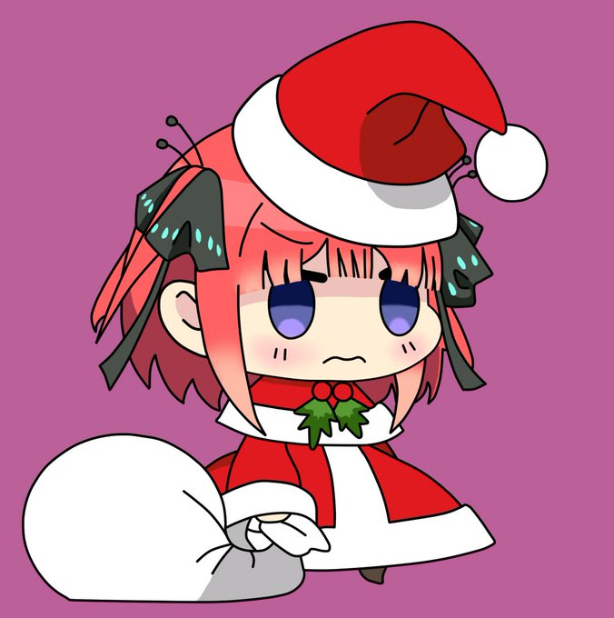 ルさんがTwitterに投稿した中野二乃(五等分の花嫁)のイラスト。