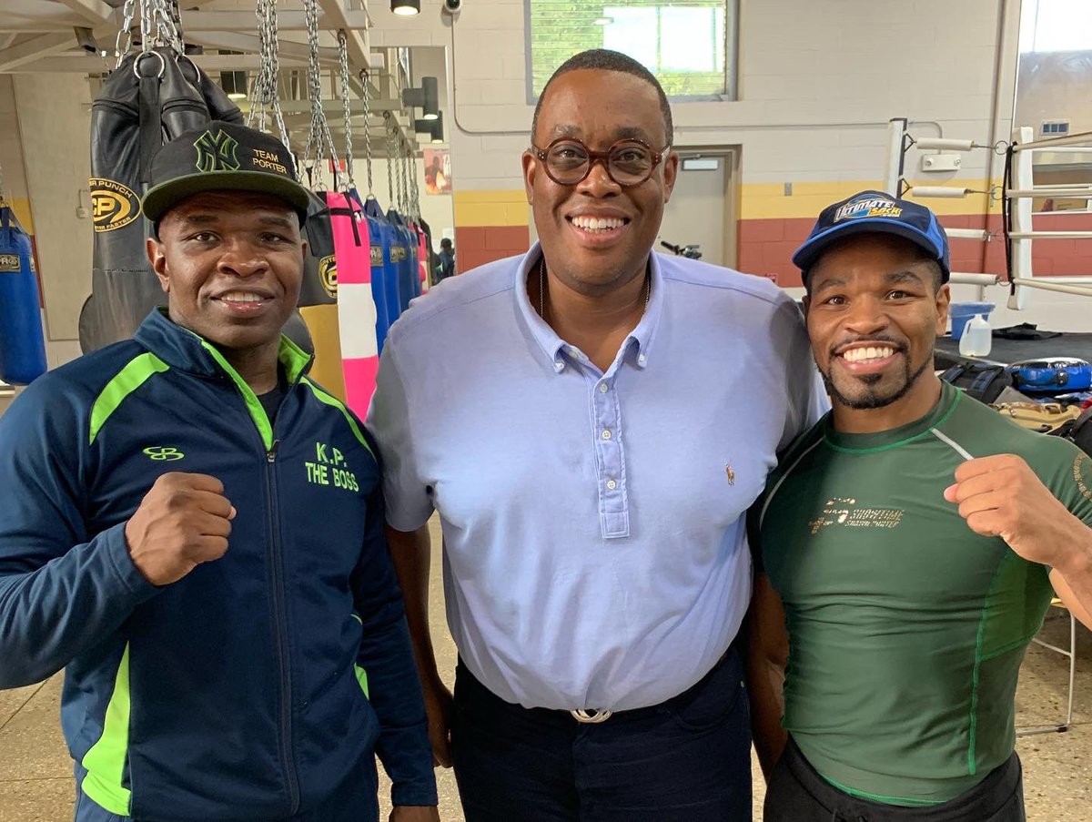 CouncilmanCrear's tweet photo. Congrats @ShowtimeShawnP on an amazing career. You, Coach Kenny & my frat Brother @coachlarrywade made history From high school football standout, Golden Glove & 2x welterweight Champ, you have had a stellar career.
We salute you Champ!
#ShawnPorter #LarryWade https://t.co/TiO6KEb4oe