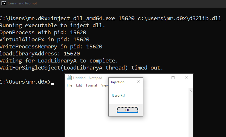 mrd0x's tweet photo. I mentioned a few days ago that there's two LOLBIN binaries that do DLL injection.

After re-checking the digital signature I don't believe they're considered LOLBINs (correct me if I'm wrong) but since they're interesting I'll share them anyway. (1/2) https://t.co/en8TucPALd