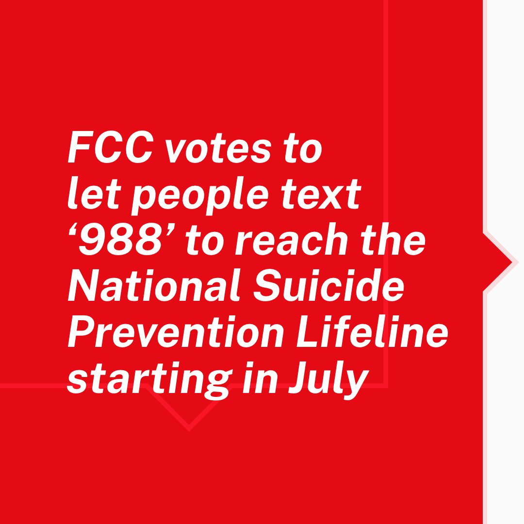 CrisisTextLine's tweet photo. The suicide prevention hotline "988" will also provide a texting option starting July. Those currently in need of support can continue reaching us by texting SHARE to 741741. https://t.co/BeQd1ciyI9