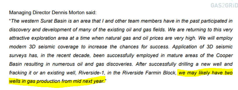cjtj575's tweet photo. $GGX $AJQ
" in the Riverside Farmin Block, we may likely have two
wells in gas production from mid next year.β
I wonder if this is the entrΓ©e Project?? is there another??
#Oil #Gas $ESG $AJQ #SuratBasin $QLD #Farmin #Onsure #Gas2Grid #Riverside #MyallBainbilla https://t.co/oWhPxjPaSZ