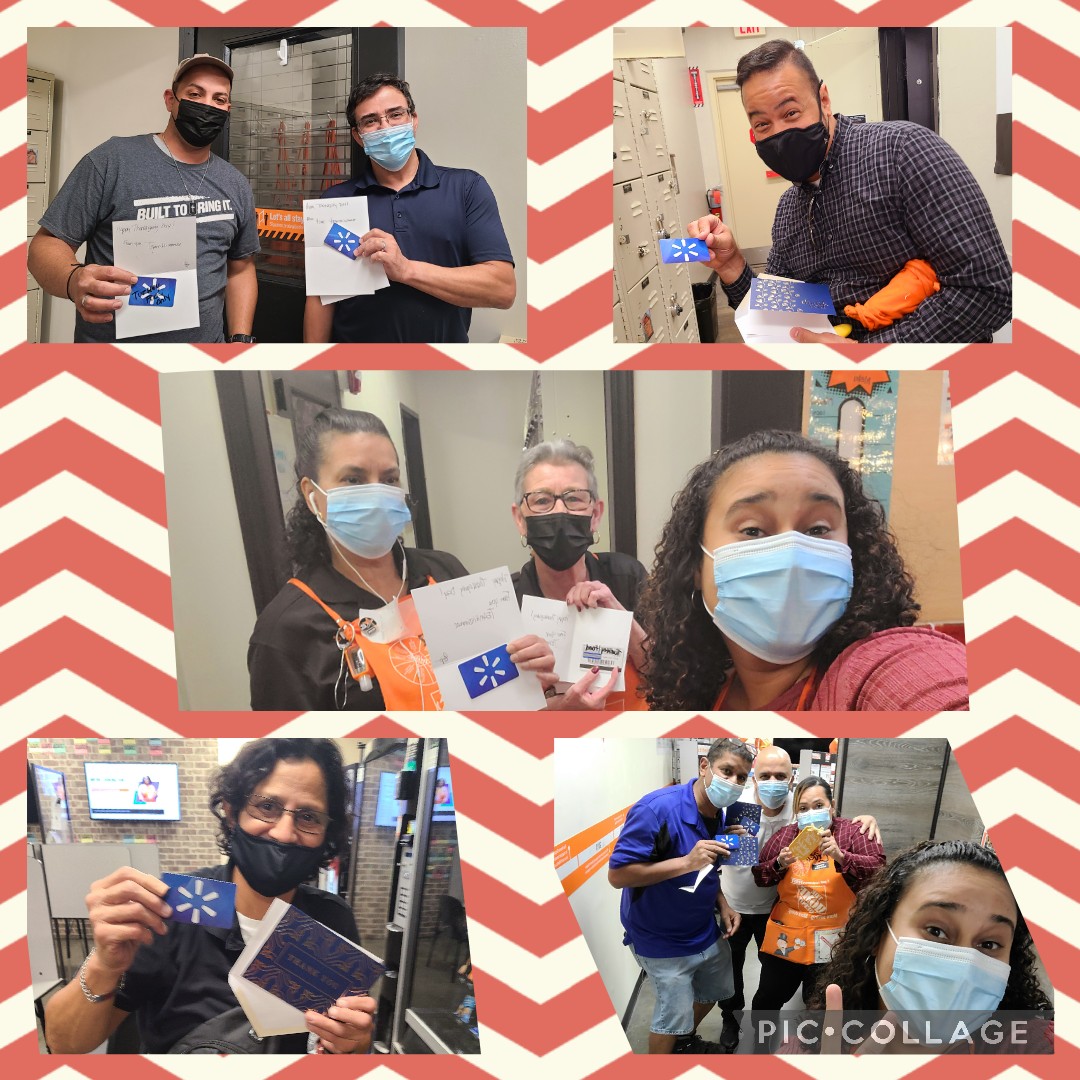 It's Turkey Time at your Kissimmee Home Depot!!!!! Thanking our Team for an Amazing Job throughout another tough year with gift cards for their Thanksgiving dinner to enjoy with their loved ones.
 🧡 🦃🍴🥳 
<a href="/Erika_HD16/">Erika Silvestrini</a> <a href="/AdamTrosu/">Adam (Trosu) Perez</a> <a href="/Viviana67480906/">Viviana Acevedo</a>