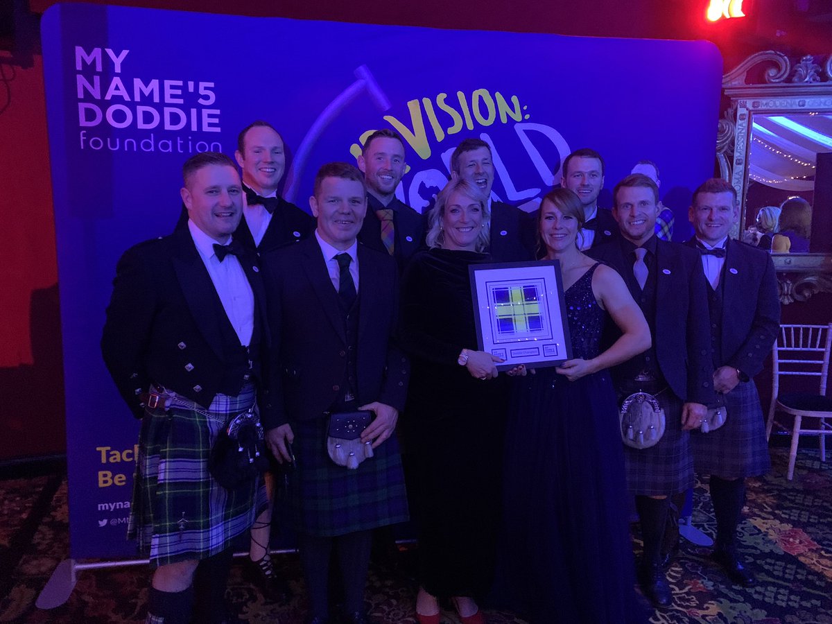 What a special evening Friday night was at <a href="/PrestonfieldHH/">Prestonfield</a> for <a href="/MNDoddie5/">My Name'5 Doddie Foundation</a> 4 year anniversary dinner. A huge thank you again to everyone who supported us on our epic <a href="/C2C24SUW/">Coast to Coast in 24 hours</a> journey. Amazing to be awarded this.. #anotherchallengein2022??? 😳😳😳#thankyou