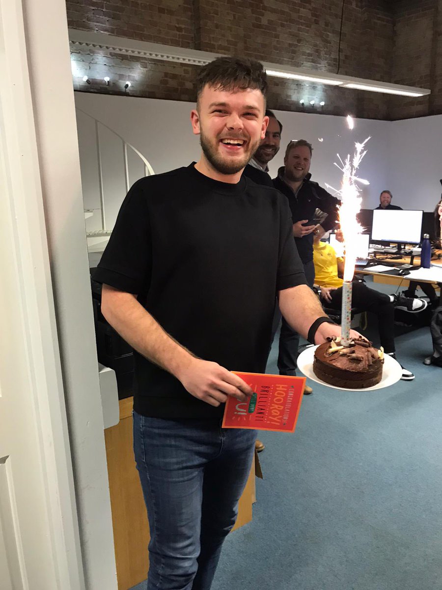 CMPArchitects's tweet photo. Very please to announce that Tyler passed his Part 3 course last week - great to have most of the team together to celebrate on Friday with a little beer and cake! Congratulations Tyler from the CMP family! https://t.co/Gz6EFpe6RN