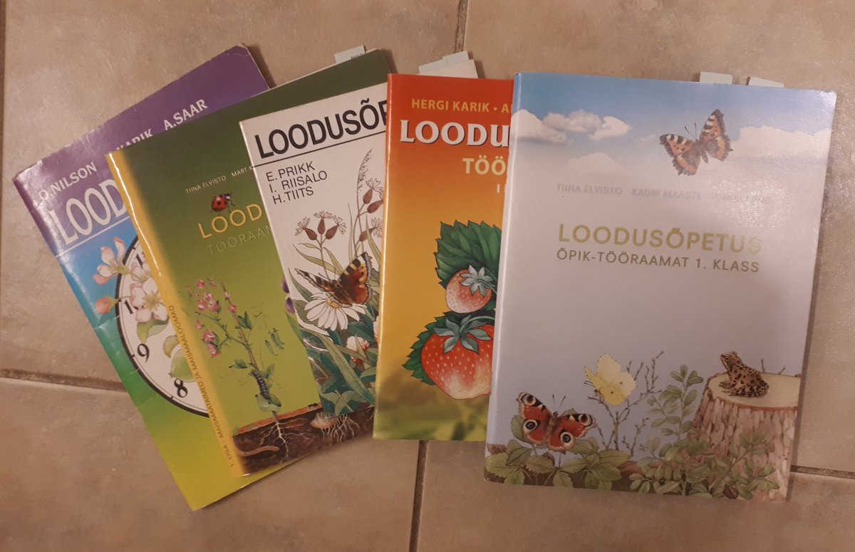 Getting ready for this week's Estonian School (virtual) Nature class. Excited about these (new-to-me) Estonian elementary school science workbooks! Getting some fun ideas and it's helping with Estonian science vocab. #eestikool #virtualnatureclass #virtualscienceclass