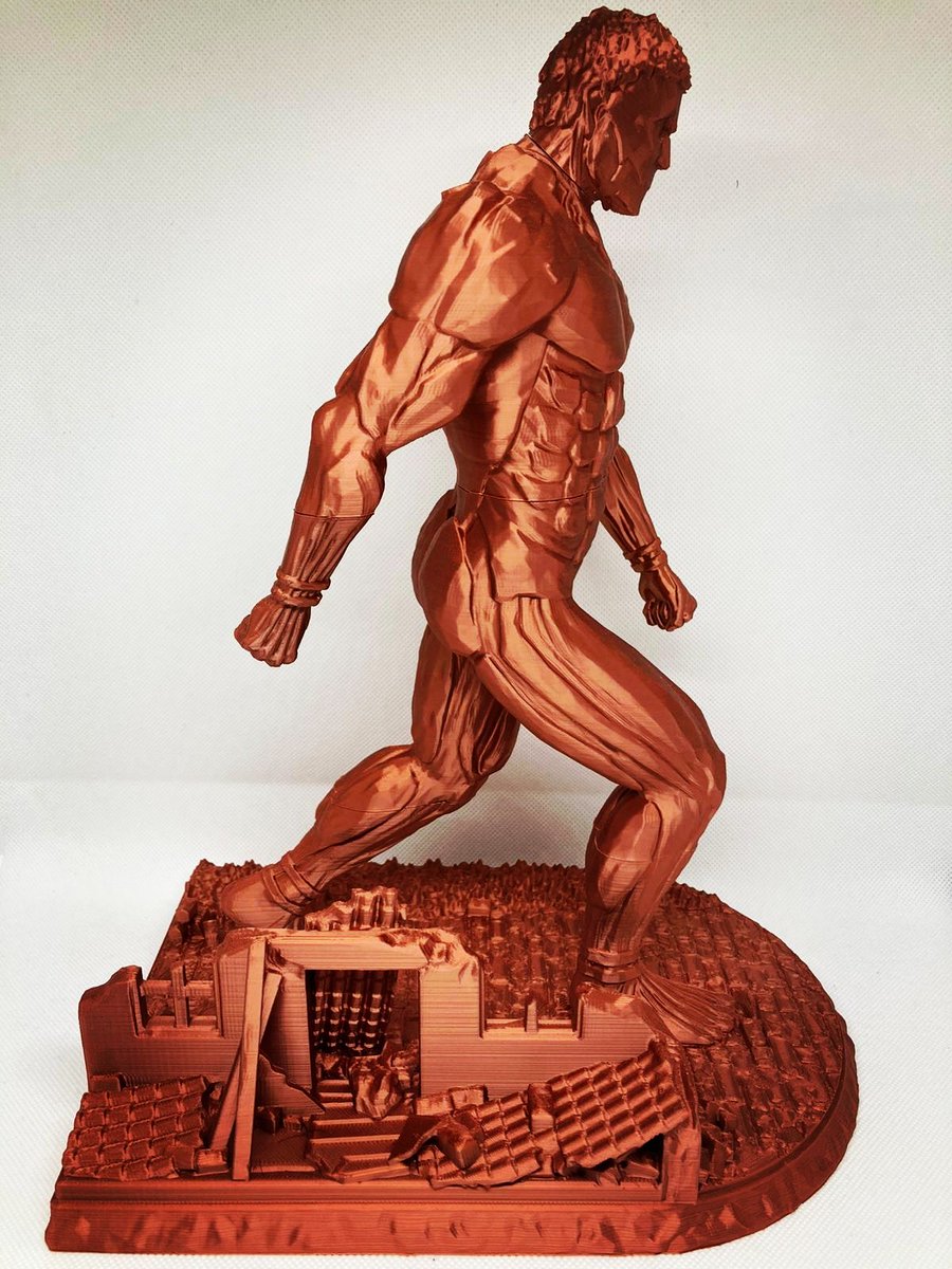 Overcut_Studio's tweet photo. Titan Cuirassé 💪🔥
#3dprinting #3dprinter #maker  #3dmodel #3dprinted #imprimante3d #frenchmaker
#snk #attackontitan #shingekinokyojin #titan   #hajimeisayama #reinerbraun #mangaculte #diorama #anime #manga  #3dprint #3dart #3dprintinglife #igers  #art
#3dstudyo https://t.co/jXM6TlN9zX