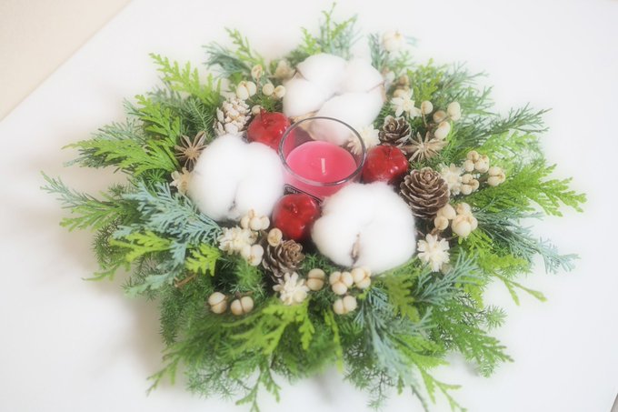 クリスマスキャンドルリースのtwitterイラスト検索結果