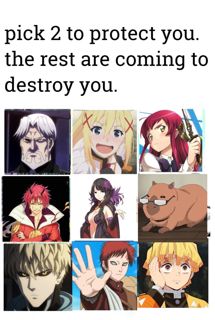 Anime memes on X: Choose wisely Post