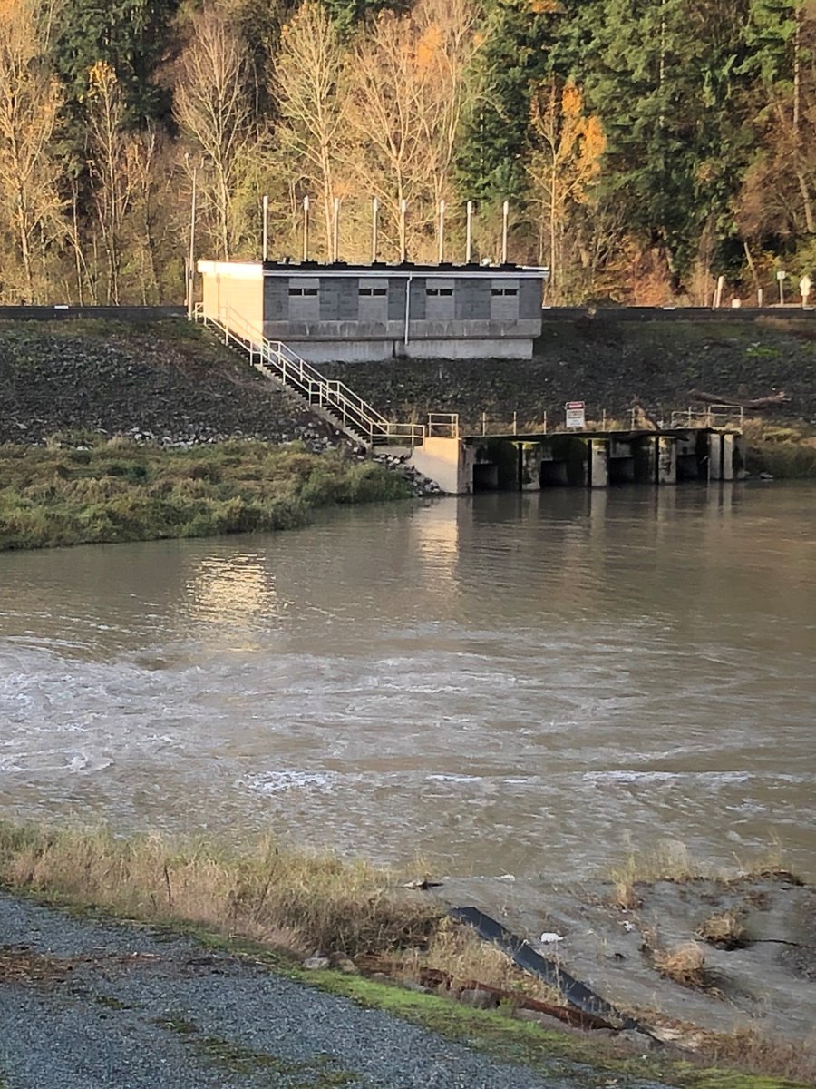 CBC British Columbia (@cbcnewsbc) on Twitter photo The City of Abbotsford announced Sunday that floodgates at the Barrowtown Pump Station have opened completely leading to lowered water levels in the Sumas Canal. As the Sumas Dike repairs continue, water flow into the Eastern Prairie has been contained. Credit: <a href="/City_Abbotsford/">City of Abbotsford</a> The City of Abbotsford announced Sunday that floodgates at the Barrowtown Pump Station have opened completely leading to lowered water levels in the Sumas Canal. As the Sumas Dike repairs continue, water flow into the Eastern Prairie has been contained. Credit: <a href="/City_Abbotsford/">City of Abbotsford</a>