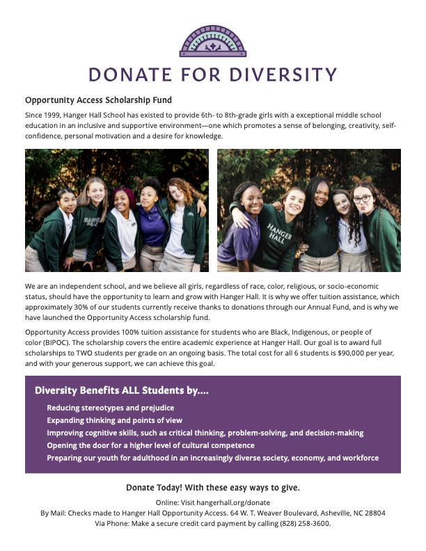#givingtuesday2021 is just around the corner. Please consider #donatingfordiversity and supporting Hanger Hall this #givingseason. 
host.nxt.blackbaud.com/donor-form/?sv…
