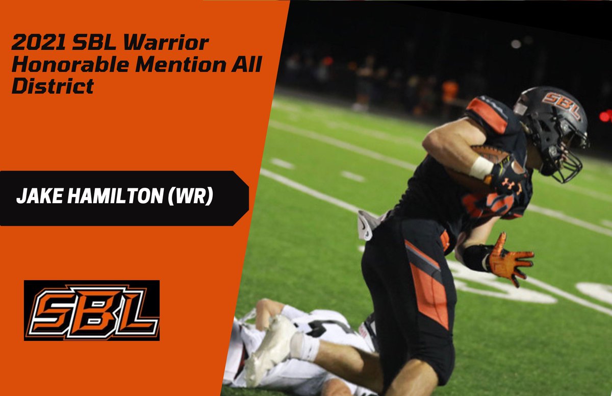 Congrats to Jake Hamilton <a href="/jakehamilton02/">jake hamilton</a> on being named Honorable Mention All-District