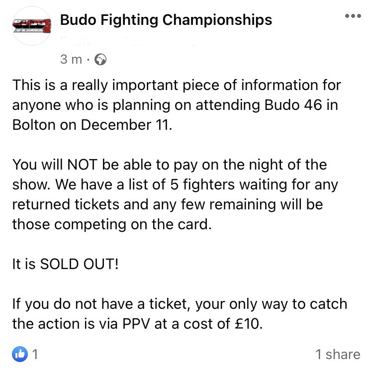 Sold out.