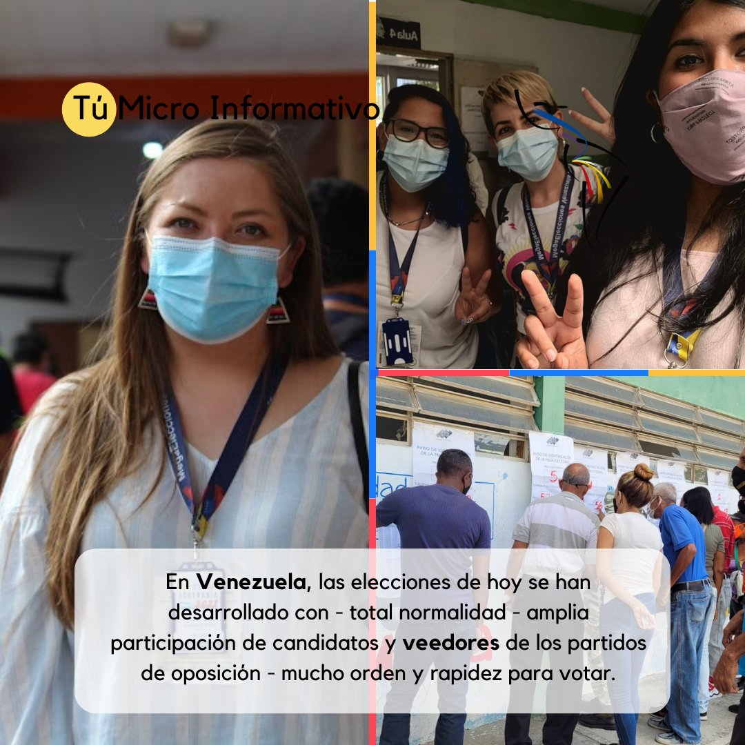 JLAProgresista's tweet photo. #MegaEleccionesVenezuela
💛💙❤
#Venezuela vive ahora mismo un proceso electoral en relativa calma, con presencia de veedores internacionales de la UE y Consejo de Expertos Electorales de Latinoamérica y somos testigos de esta fiesta electoral con amplia participación.
#jlap https://t.co/YwLSz1krXG