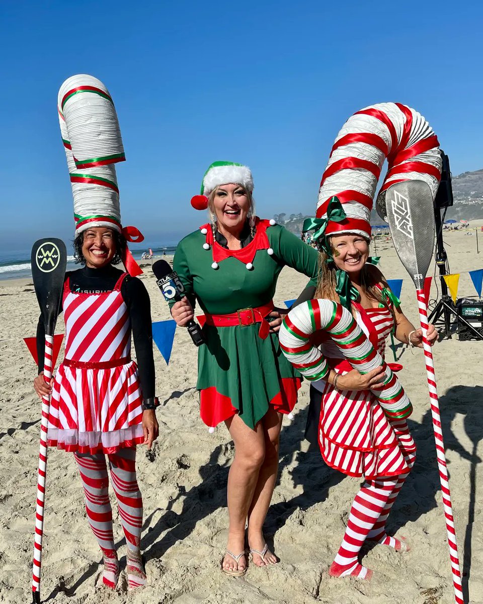 TheWendyBurch's tweet photo. I joined the Surfing Santa competition this morning. Now time to like a Christmas tree at #RitzCarltonLagunaNigel JOIN ME. Fro. 4pm to 6pm. #WendyBurch #WakeUpWithWendy #KTLAweekendAM https://t.co/UysxaUB1HF