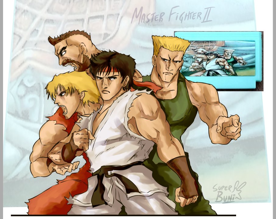 Super_Buni's tweet photo. sigo intentando reinterpretar el arte del #bootleg mítico llamado #MasterFighterII. me esta quedando choto, estoy perdiendo el entusiasmo. espero llegar a entender cómo conseguir hacerlo bien o dejarlo colgado

#DendyChronicles #Dendy #FamilyGame https://t.co/KWlJXzqpn7