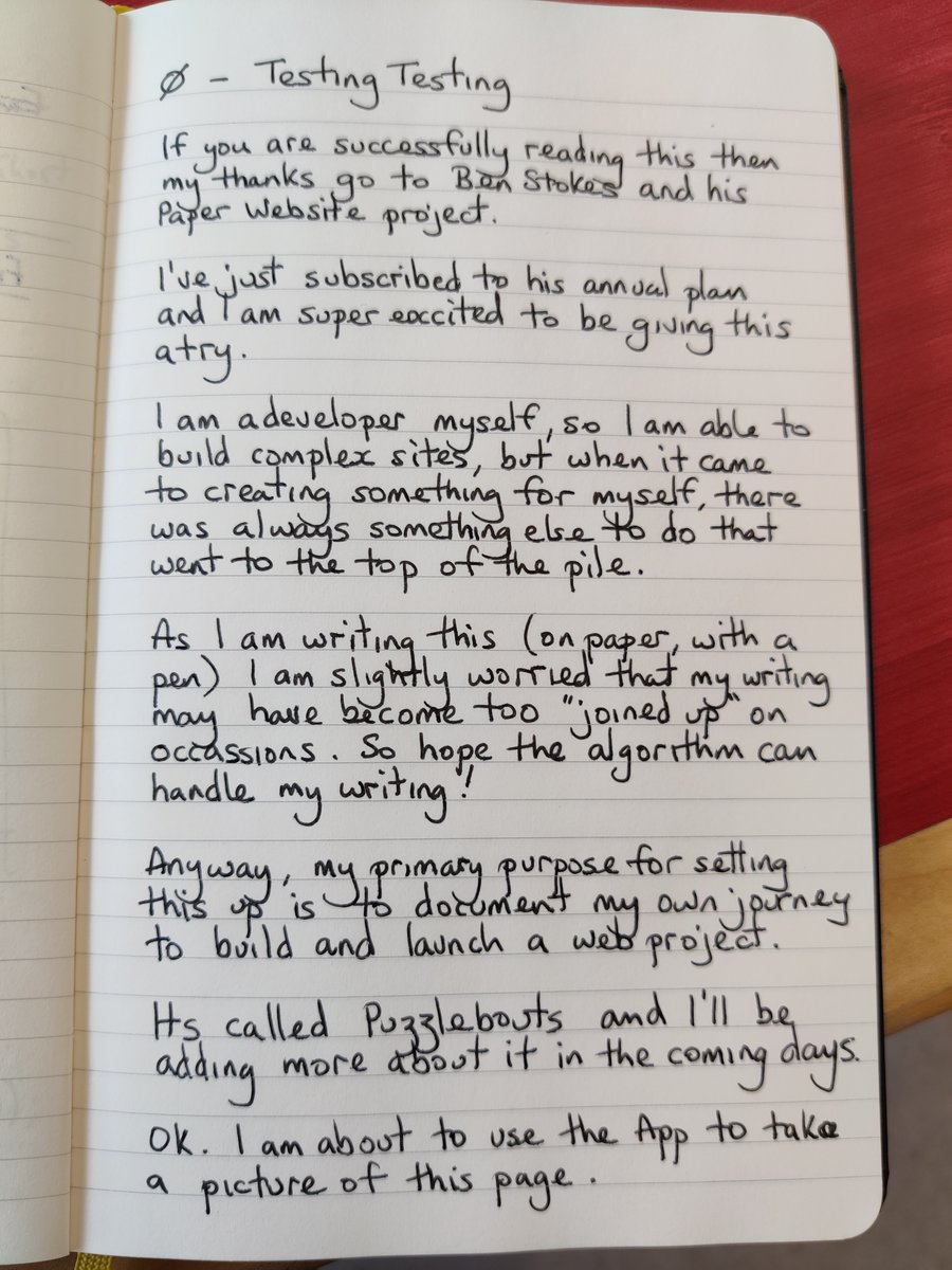 ChromaticRanger's tweet photo. @tinyprojectsdev Just accidentally deleted one of my Paper Website pages ... No problem, I just used my non-digital backup. i.e the hand written page it was created from, and uploaded it again. 😎 #tinyprojects #paperwebsite https://t.co/kUF4OnH83T