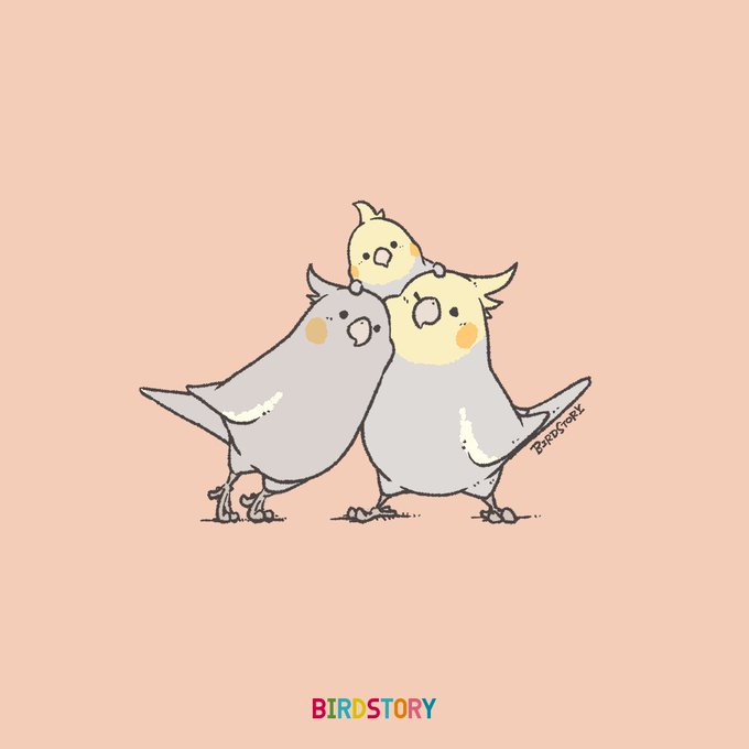 オカメインコのtwitterイラスト作品