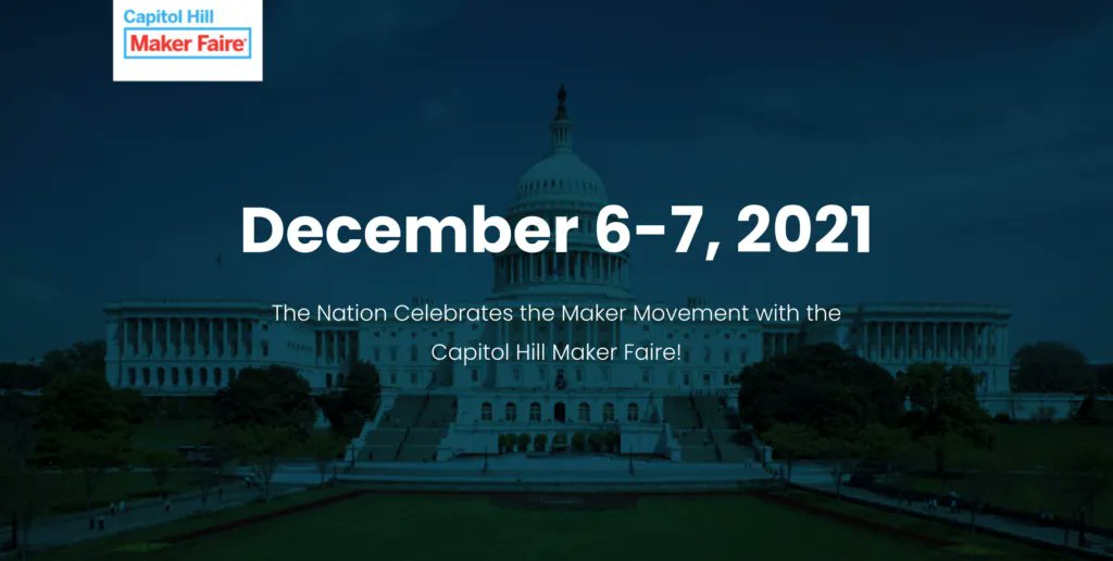 HackerSpaceTech's tweet image. Call Makers From All States: Capitol Hill Maker Faire 2021 Is Coming Up! #capitolhill #callmaker #comingup #comeup #makerfaire #makers #capitol #hackerspacetech bit.ly/3cBh4rO