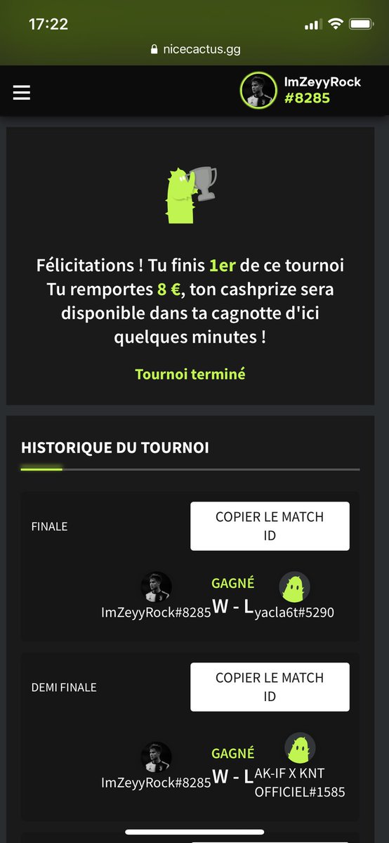 baptistegcy's tweet photo. TOP 1 Cup @nicecactusFR &amp; TOP 4 Cup @ESLFrance ⚔️ https://t.co/h0FP34fhFy