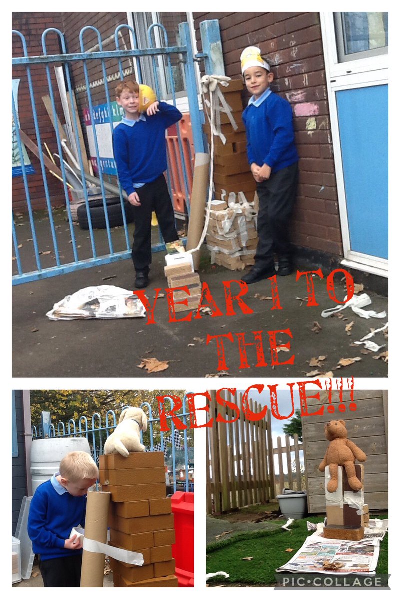 MCPS_year1's tweet photo. Year 1 had such fun being firefighter cadets and planning how to rescue animals stuck in tricky places! #terrificteamwork https://t.co/OaOaGwfsyV